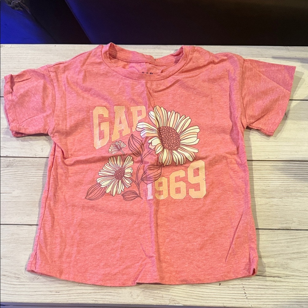 GAP Kids Coral Floral Tee